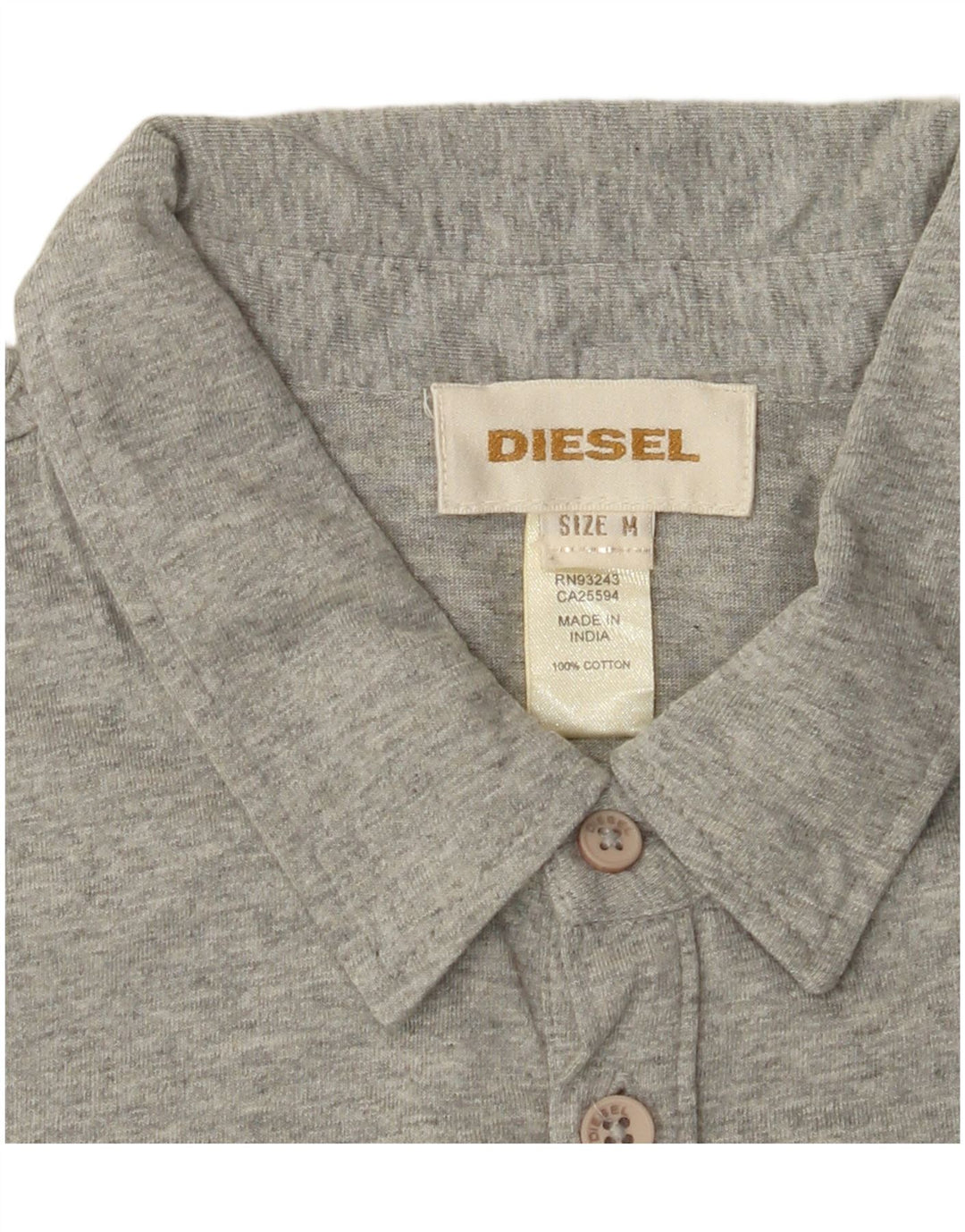 DIESEL Muška polo majica Srednje sivi pamuk