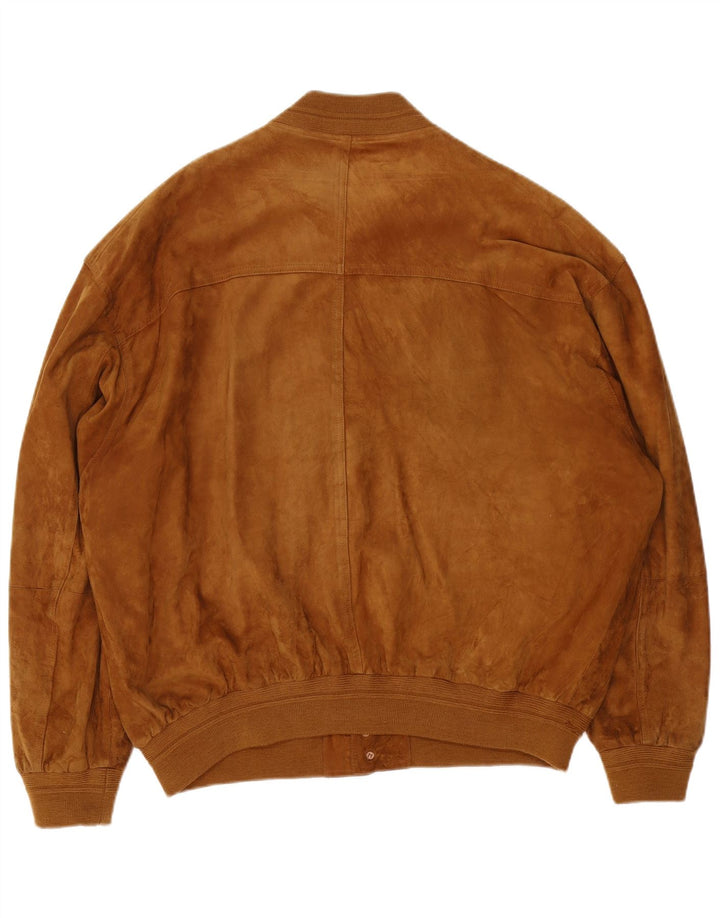 James Dillon muška bomber jakna od brušene kože UK 44 2XL smeđa koža