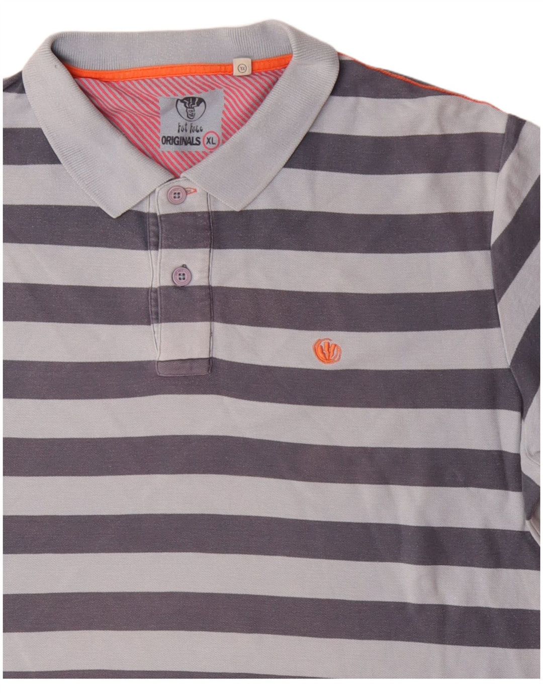 FAT FACE Muška polo majica XL pamuk na plave pruge