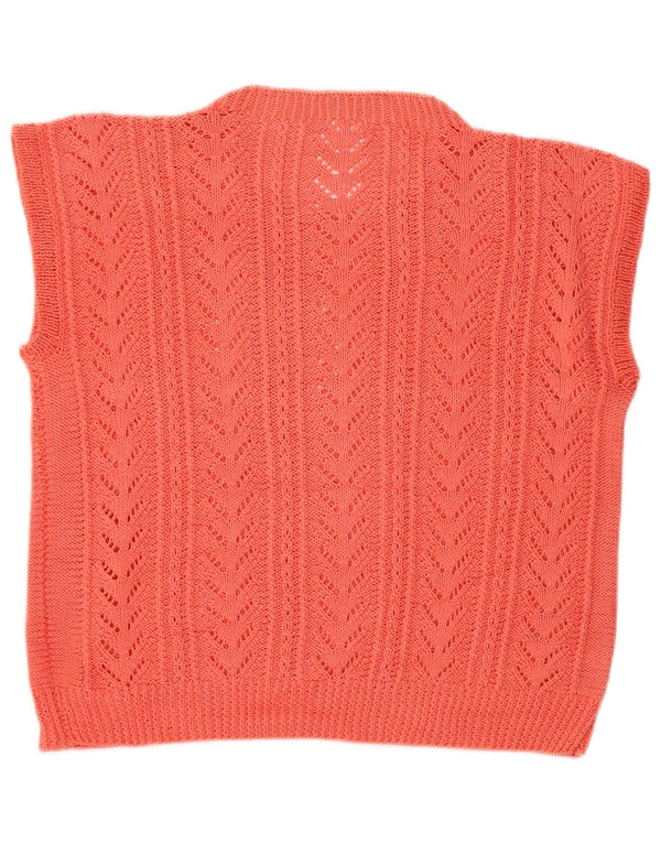 VINTAGE ženska majica bez rukava UK 12 srednje ružičasta