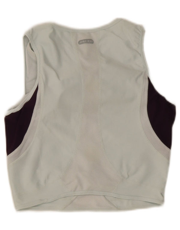 Nike ženski kratki prsluk UK 14/16 veliki plavi poliester u boji