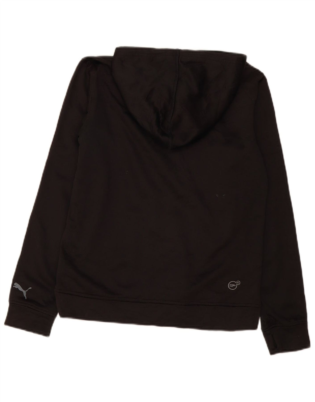 Puma Boys Graphic Hoodie Džemper 12-13 godina veliki crni poliester