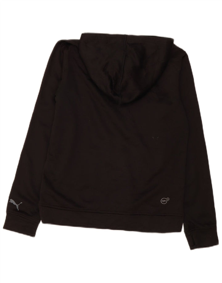 Puma Boys Graphic Hoodie Džemper 12-13 godina veliki crni poliester
