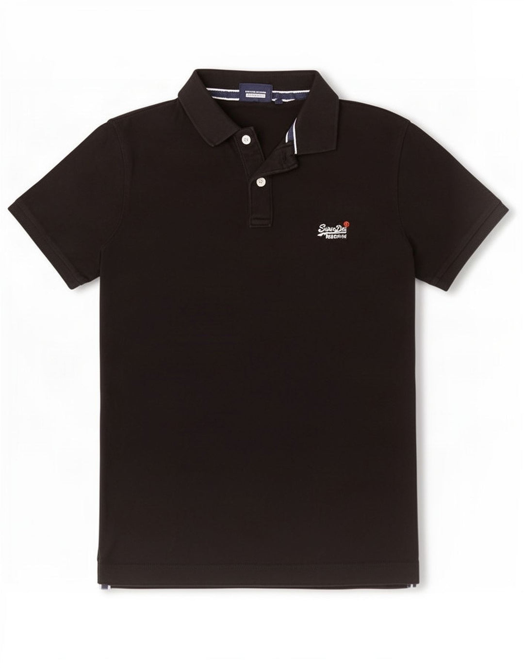 Superdry muška polo majica Srednje crni pamuk
