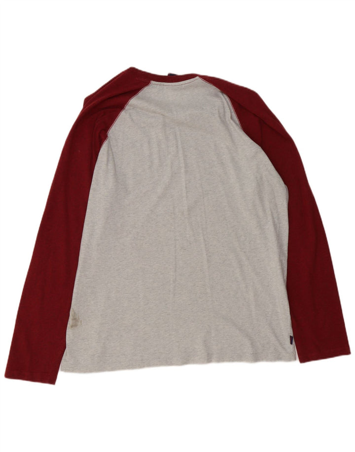 Superdry muška majica dugih rukava 2XL sivi pamuk u boji