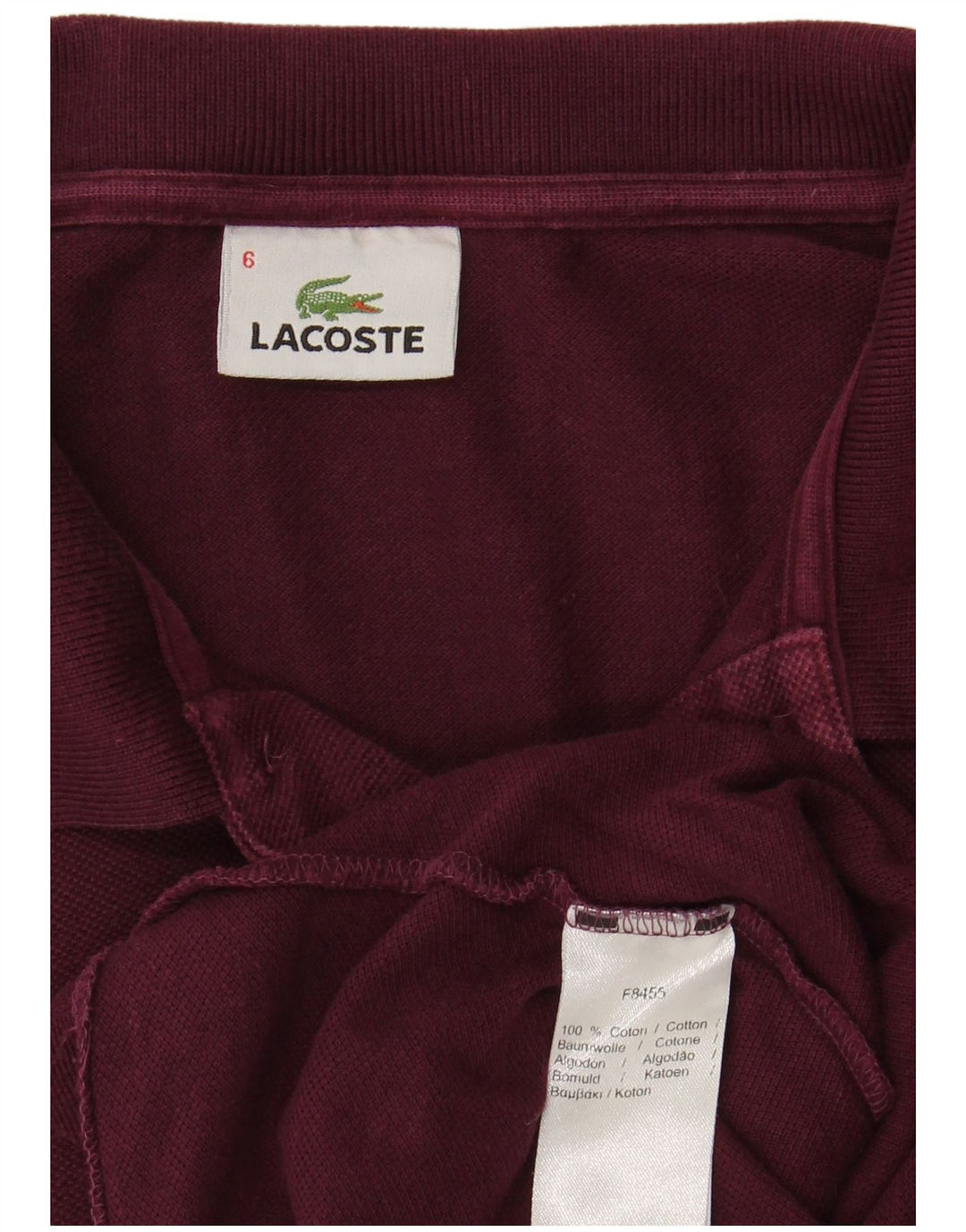 LACOSTE Muška polo majica, veličina 6 XL, kestenjasti pamuk
