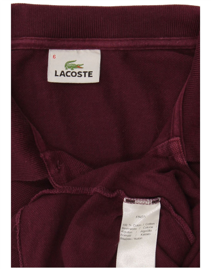 LACOSTE Muška polo majica, veličina 6 XL, kestenjasti pamuk