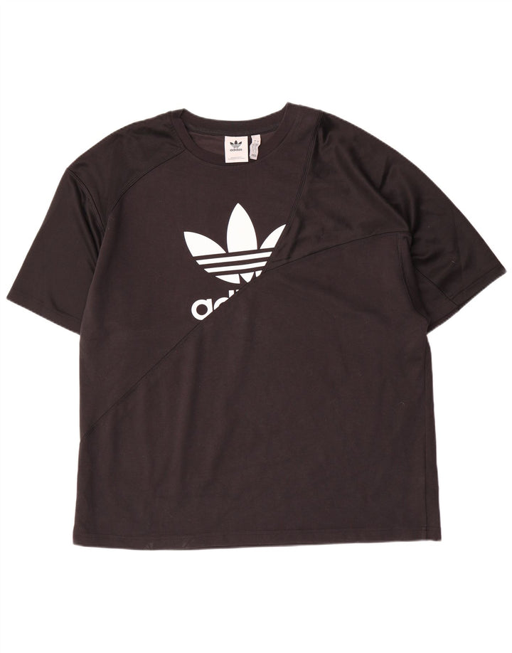 Adidas muška majica s grafičkim motivima, veliki crni poliester