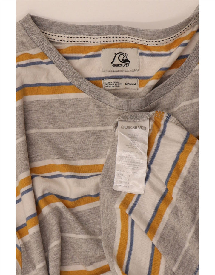 Quiksilver muška majica kratkih rukava, pamuk srednje sive pruge