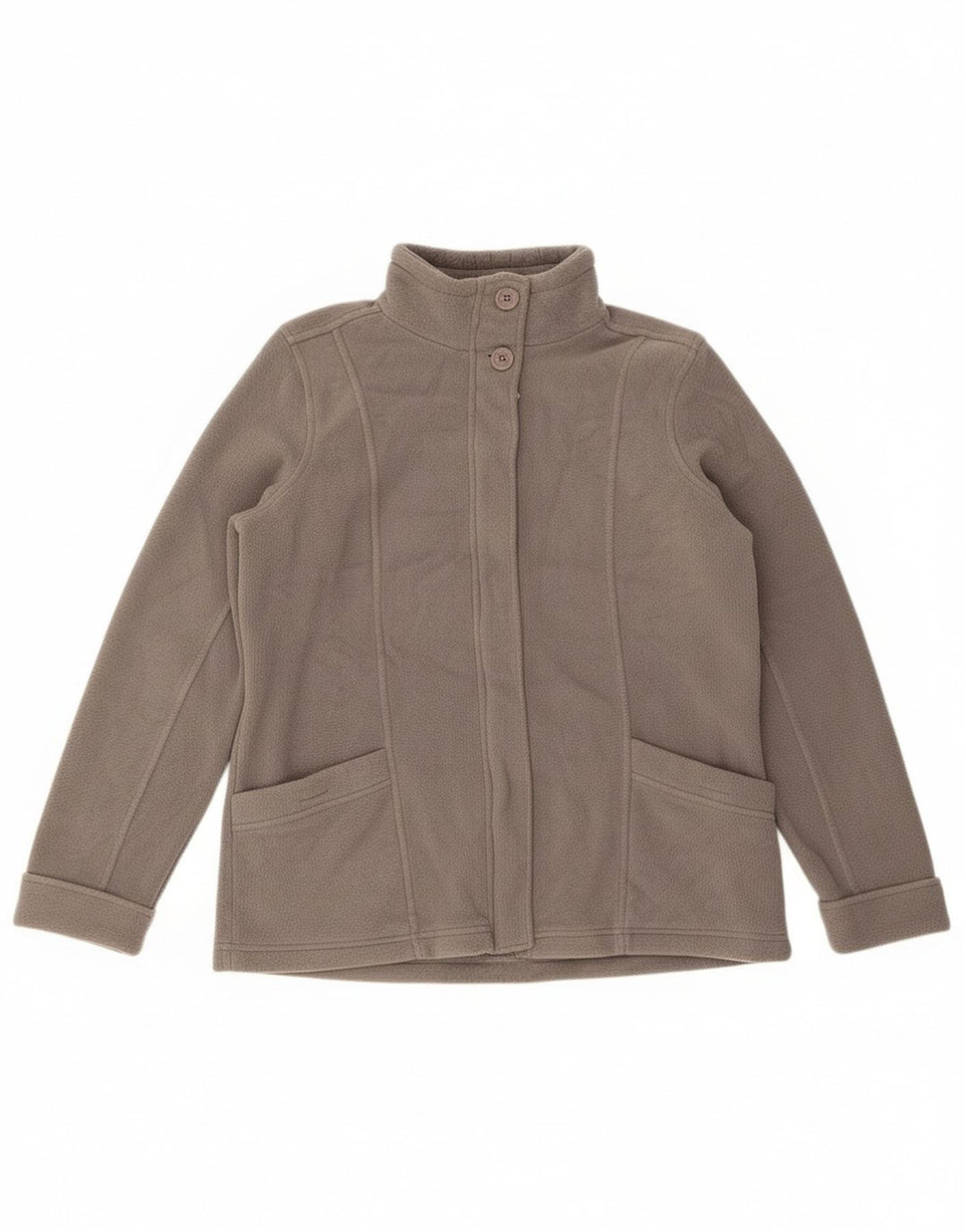 Marks & Spencer ženska prevelika jakna od flisa UK 12 srednje sivi poliester