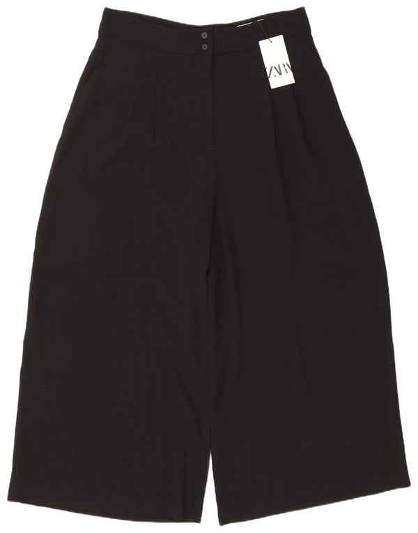 Zara ženske skraćene hlače s klinovima 2XL W34 L28 crni poliester