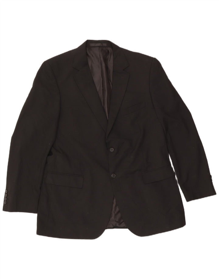 Marks & Spencer muška jakna sa 2 gumba UK 44 XL crni poliester
