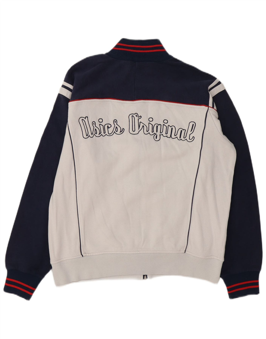 ASICS muška trenirka s grafičkim motivima, velika jakna u bijeloj boji