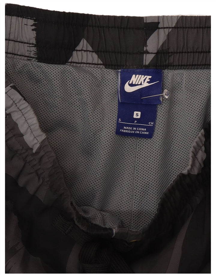 Nike muške kratke hlače za kupanje, male sive geometrijske poliesterske hlače