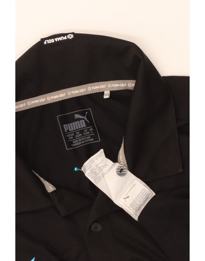 Puma muška polo majica za golf veliki crni poliester