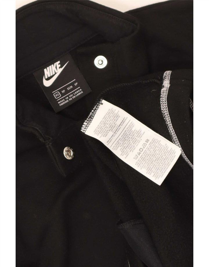Nike Ženski Swoosh Oversized Sweatshirt Džemper UK 6 XS crni poliester