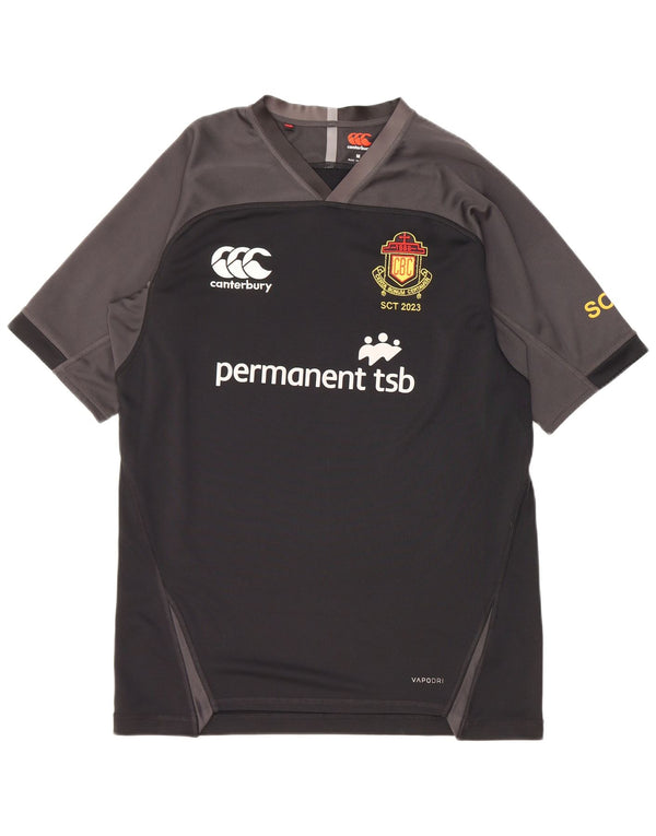 Canterbury muška grafička majica kratkih rukava srednje crne boje, poliester