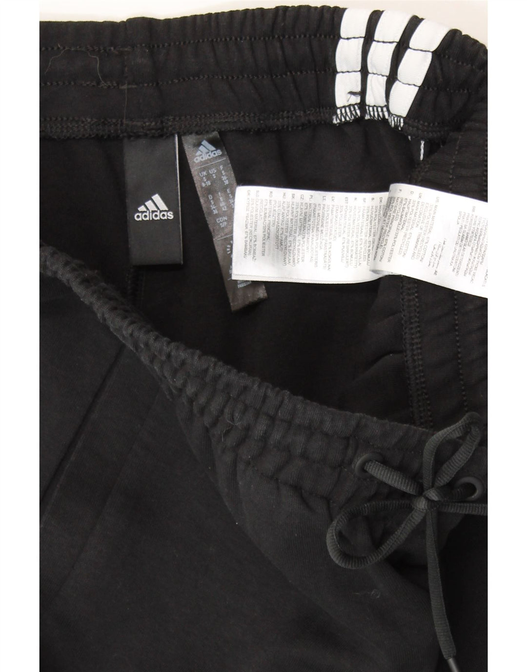 ADIDAS Ženska trenirka Hlače Joggers UK 8/10 Mali crni pamuk