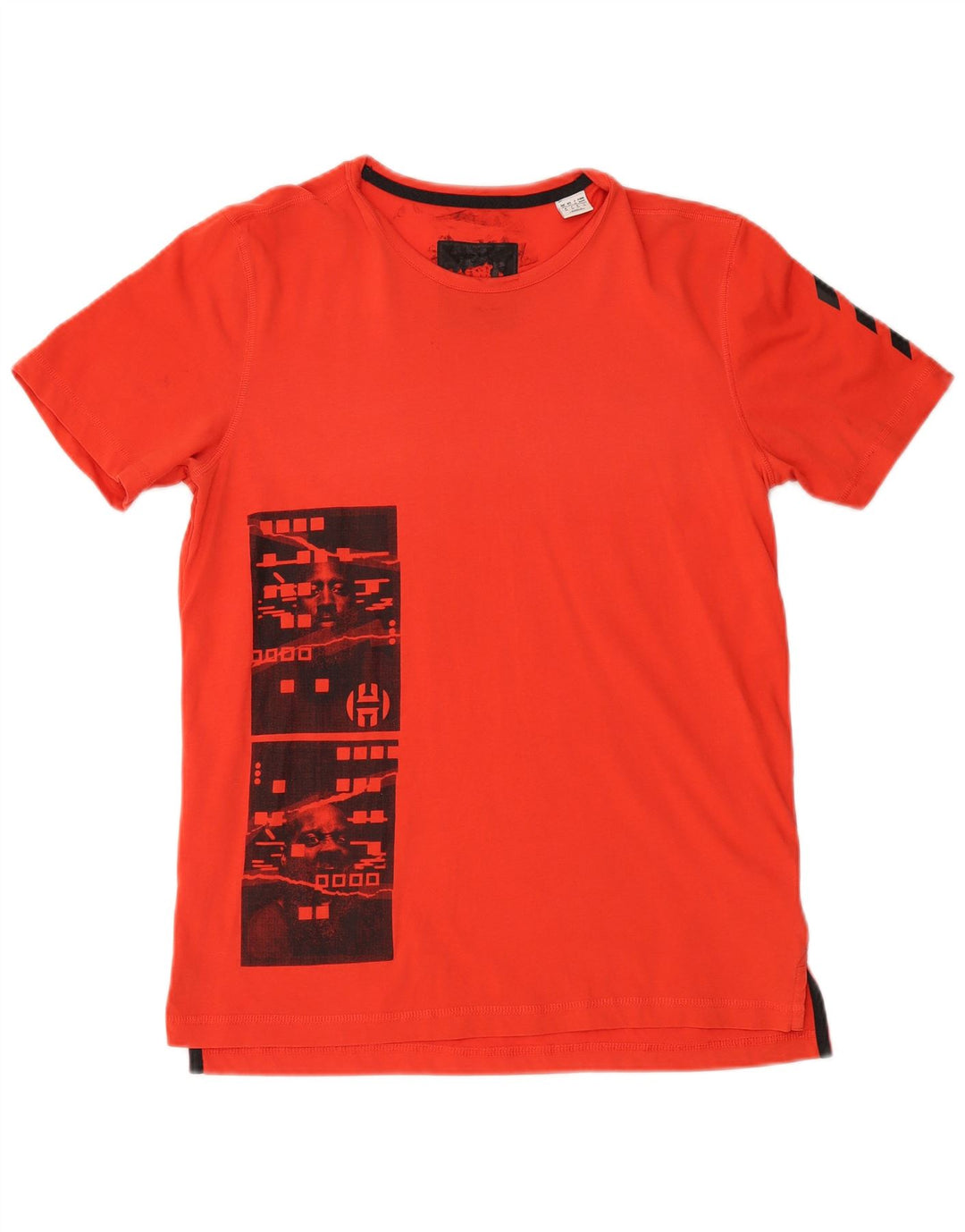 VINTAGE Mens Graphic T-Shirt Top Medium Red Cotton