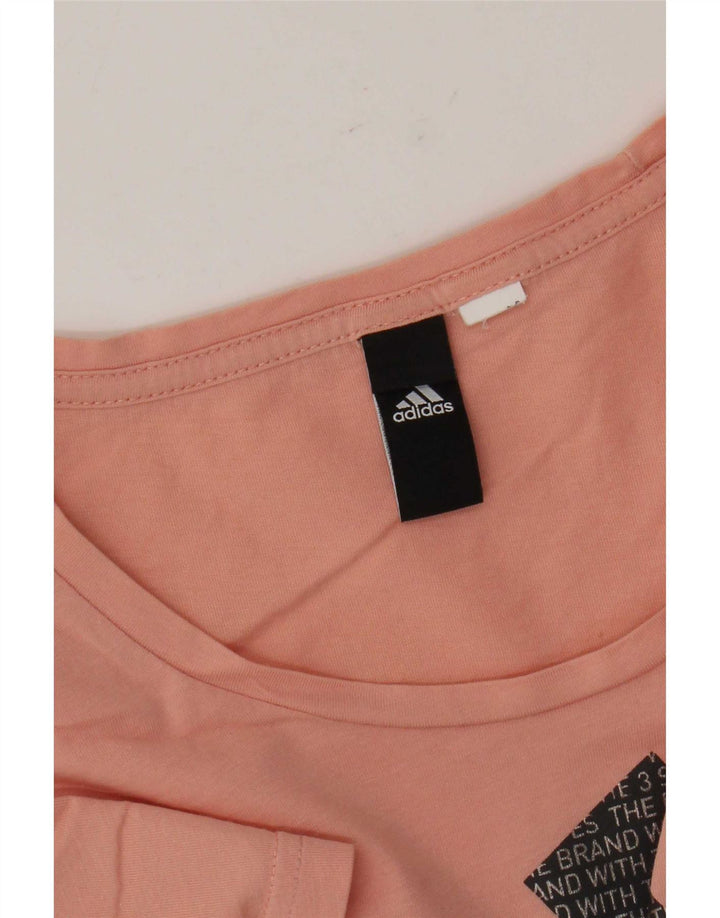 Adidas ženska majica kratkih rukava s grafičkim motivima UK 14 srednje narančasta