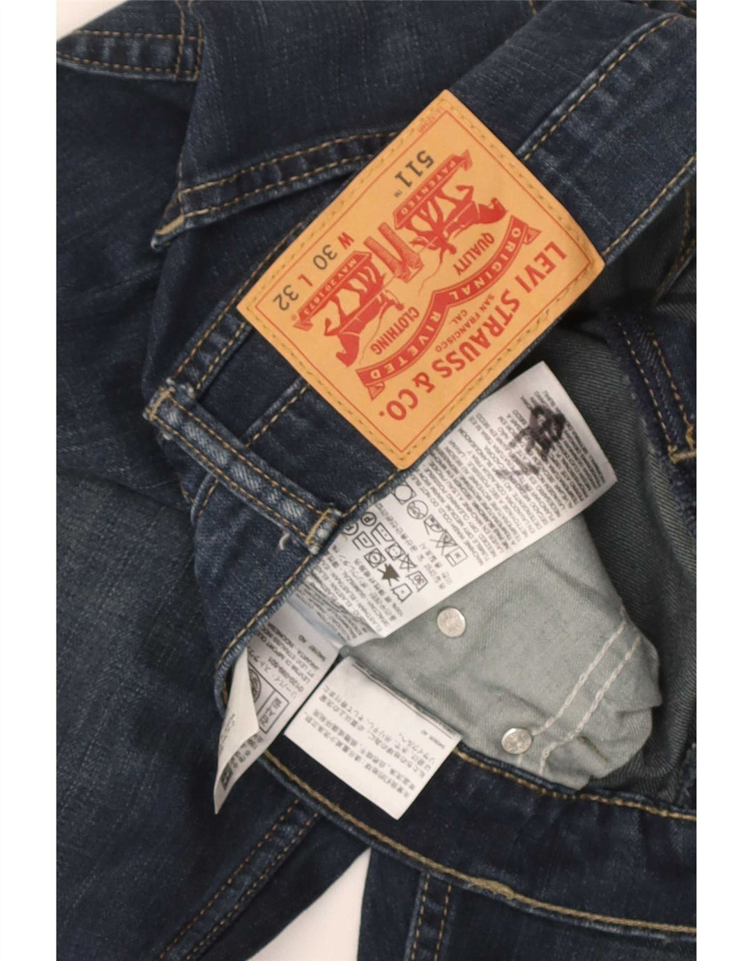 Levi's muške 511 uske traperice W30 L32 tamnoplavi pamuk