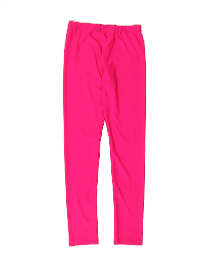VINTAGE Womens Leggings UK 10 Small  Pink Polyamide Vintage Vintage and Second-Hand Vintage from Messina Hembry 