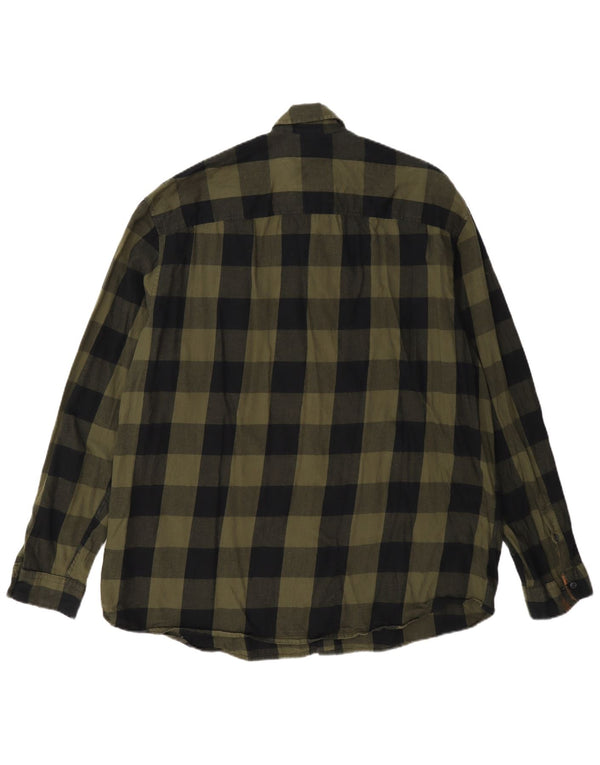 Jack & Jones muška flanelska košulja XL Green Gingham pamuk