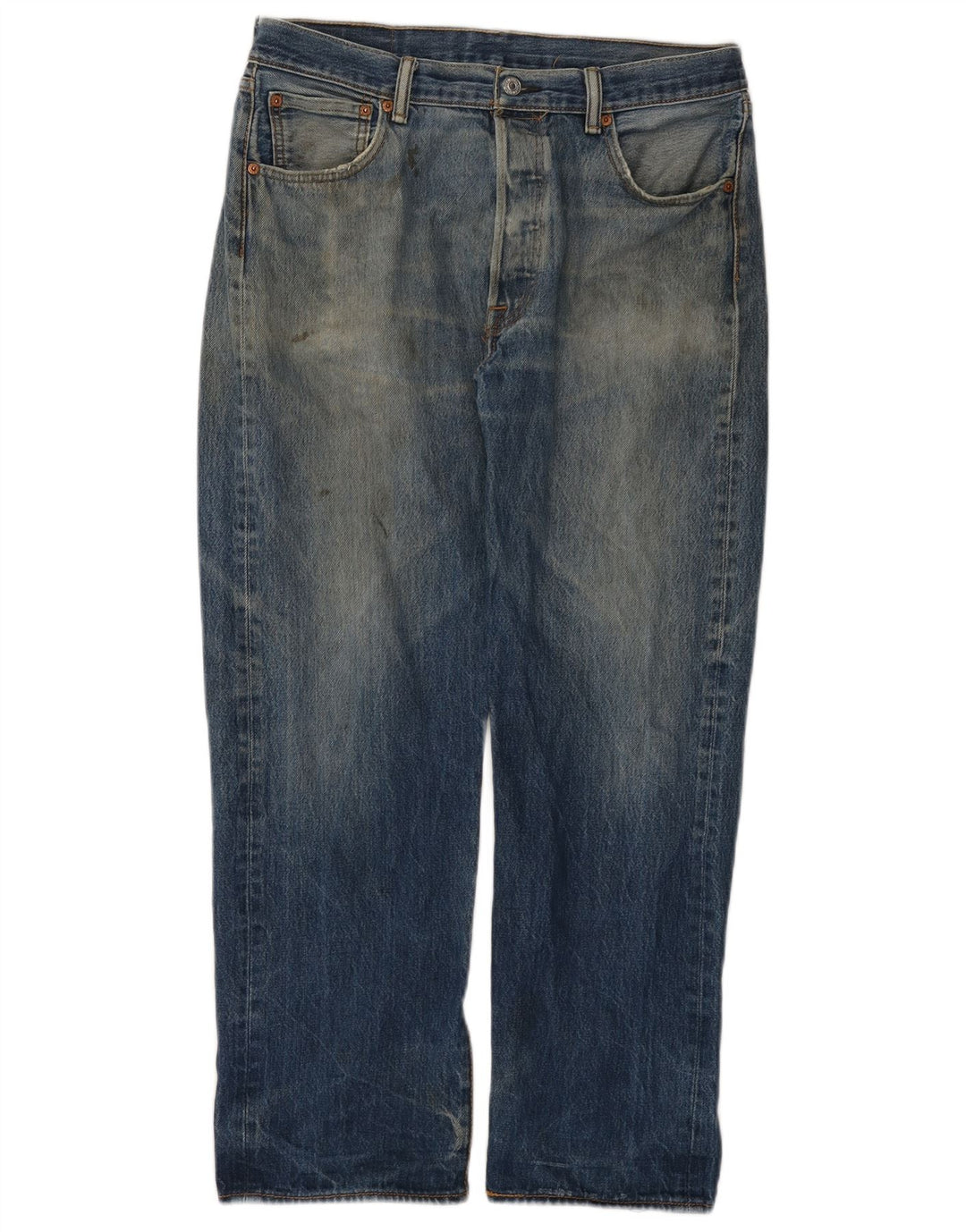 Levi's muške 501 ravne traperice W36 L29 plavi pamuk