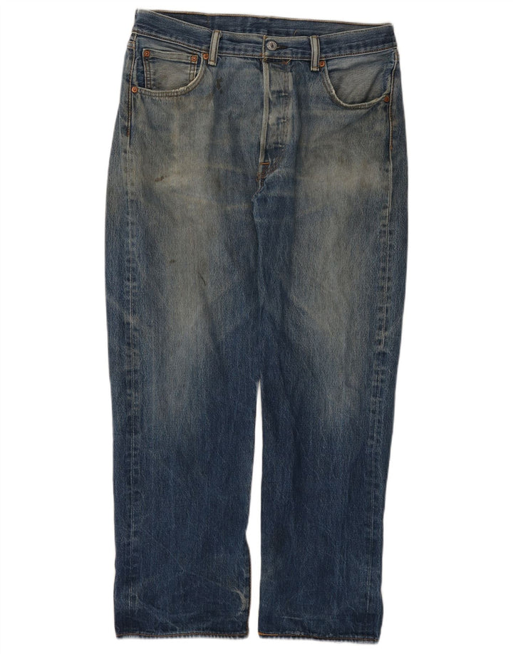 Levi's muške 501 ravne traperice W36 L29 plavi pamuk