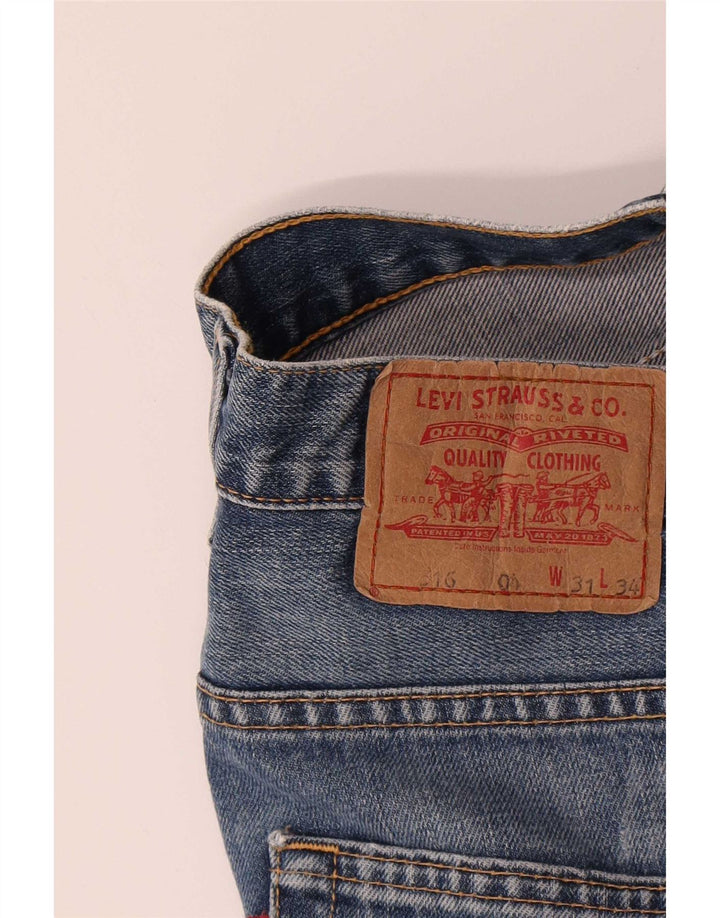 Levi's ženske 516 Bootcut traperice W31 L34 plavi pamuk