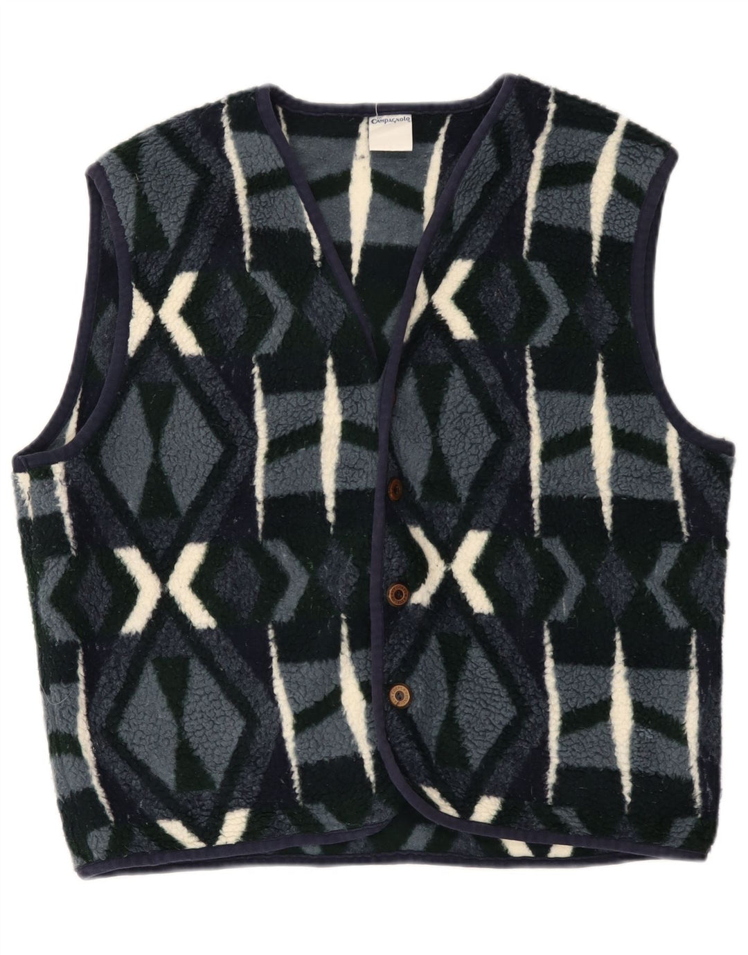 Campagnolo muška jakna od flisa UK 38 Srednje tamnoplava geometrijska poliesterska majica