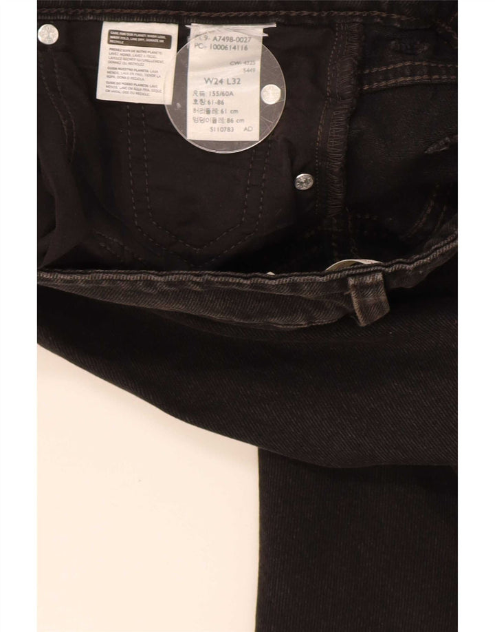 Levi's ženske široke traperice W24 L32 crne