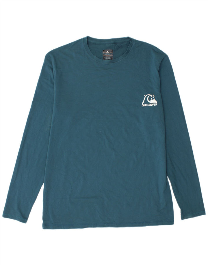 Quiksilver muška majica dugih rukava srednje plavi poliester