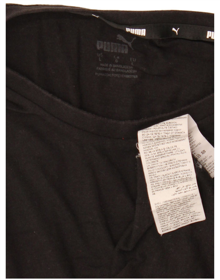 PUMA Muška velika crna majica s grafičkim motivima