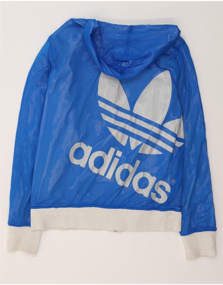 Adidas muška grafička jakna s kapuljačom UK 38 srednje bijele boje