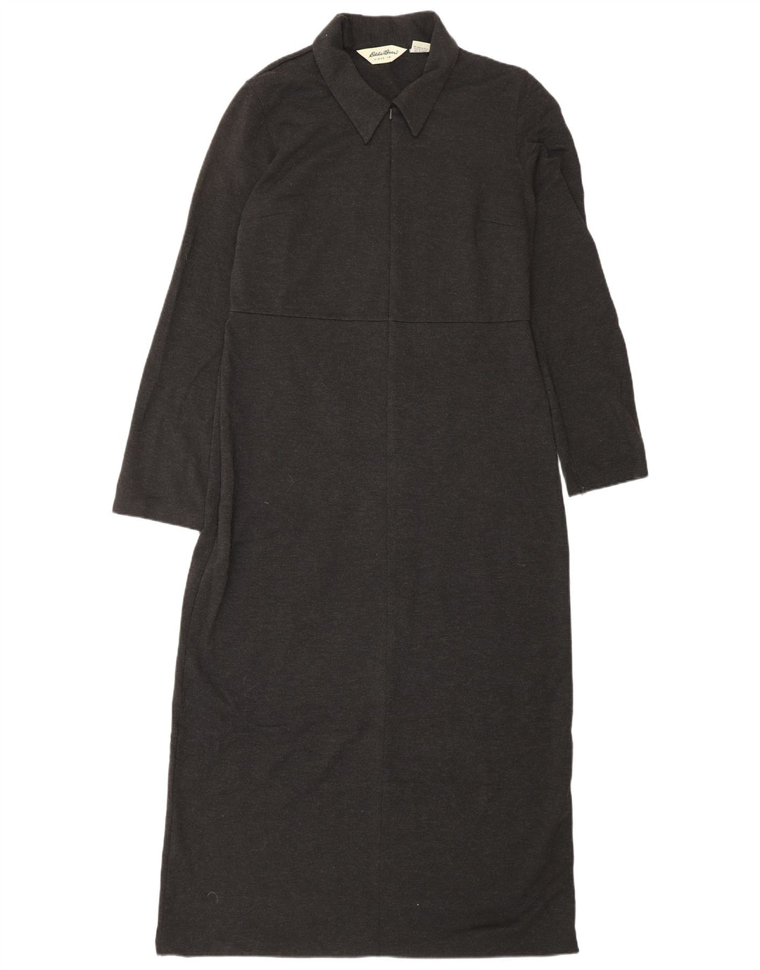 EDDIE BAUER Ženska prevelika maksi haljina dugih rukava UK 10 Mala siva