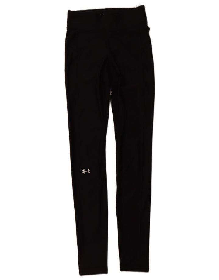 UNDER ARMOUR Ženske Heat Gear Leggings UK 4 XS crni poliester