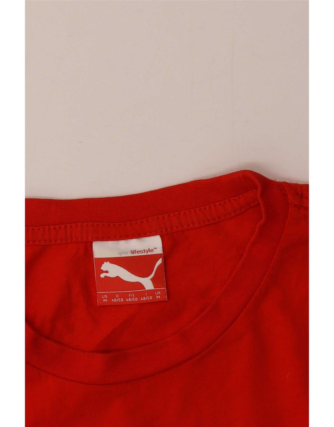 Puma muška majica srednje crvene boje