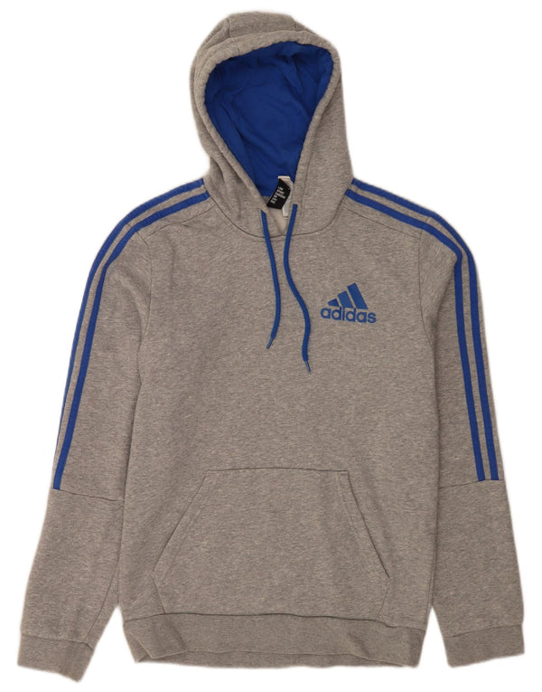 Adidas muška majica s kapuljačom Mali sivi flekasti pamuk