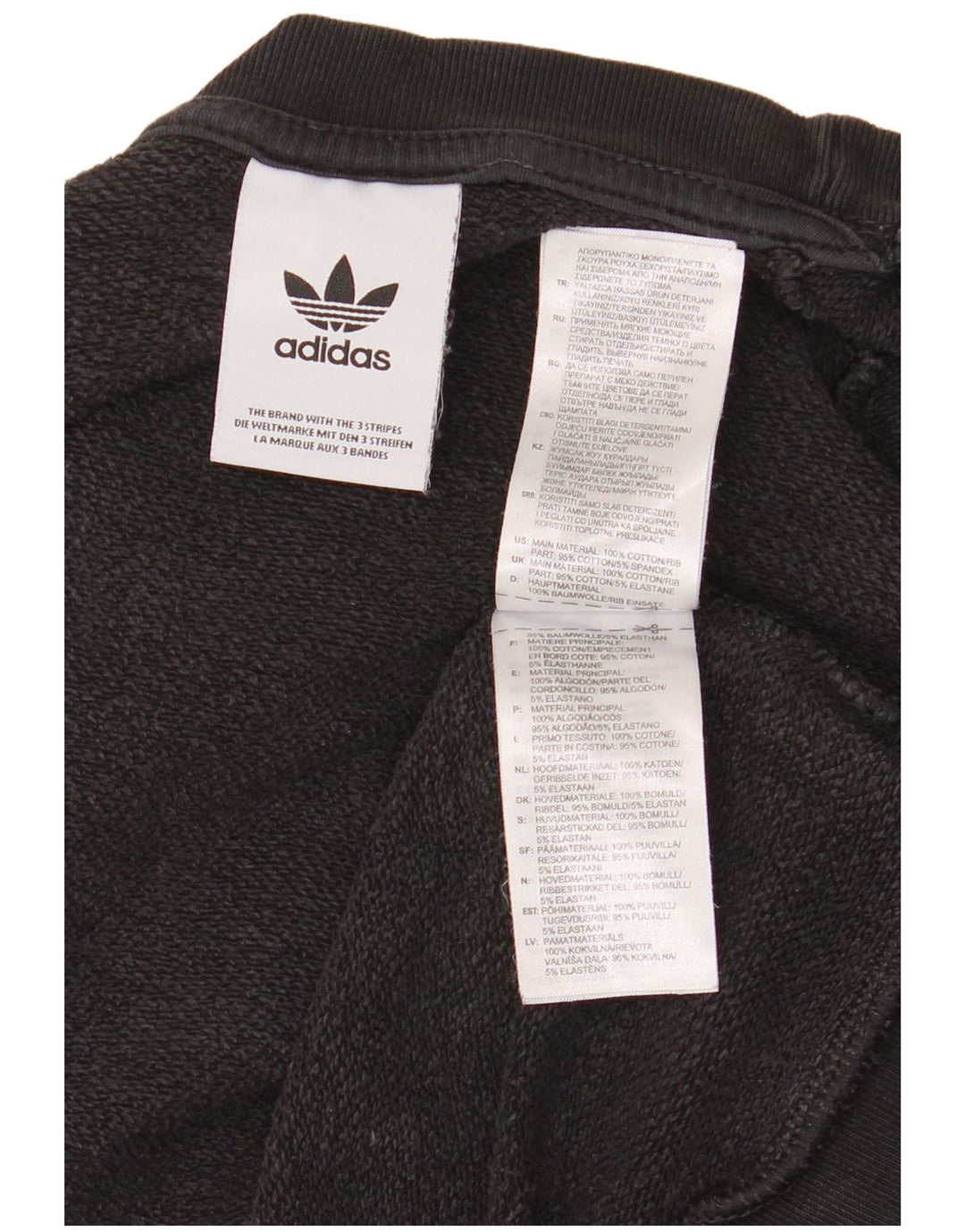 Adidas muška trenirka s grafičkim motivima Srednji crni pamuk