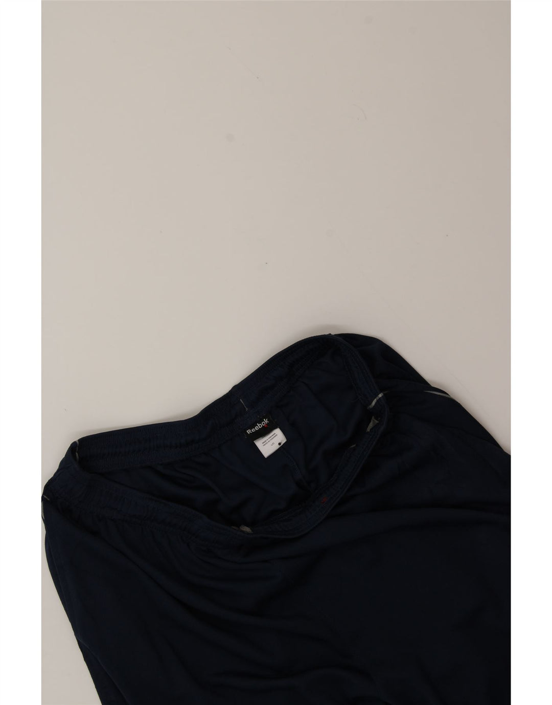 REEBOK Mens Tracksuit Trousers Large Navy Blue Polyester Vintage Reebok and Second-Hand Reebok from Messina Hembry 