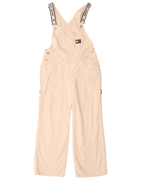 TOMMY HILFIGER Ženske Capri Dungarees Hlače Male W30 L20 Off White