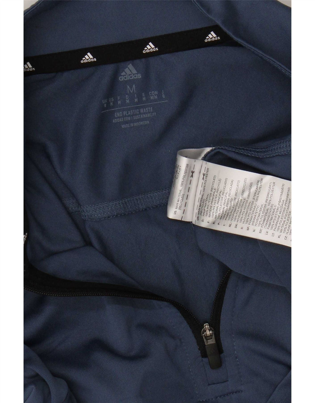 Adidas muška trenirka Aeroready Zip Neck Top srednje tamnoplava