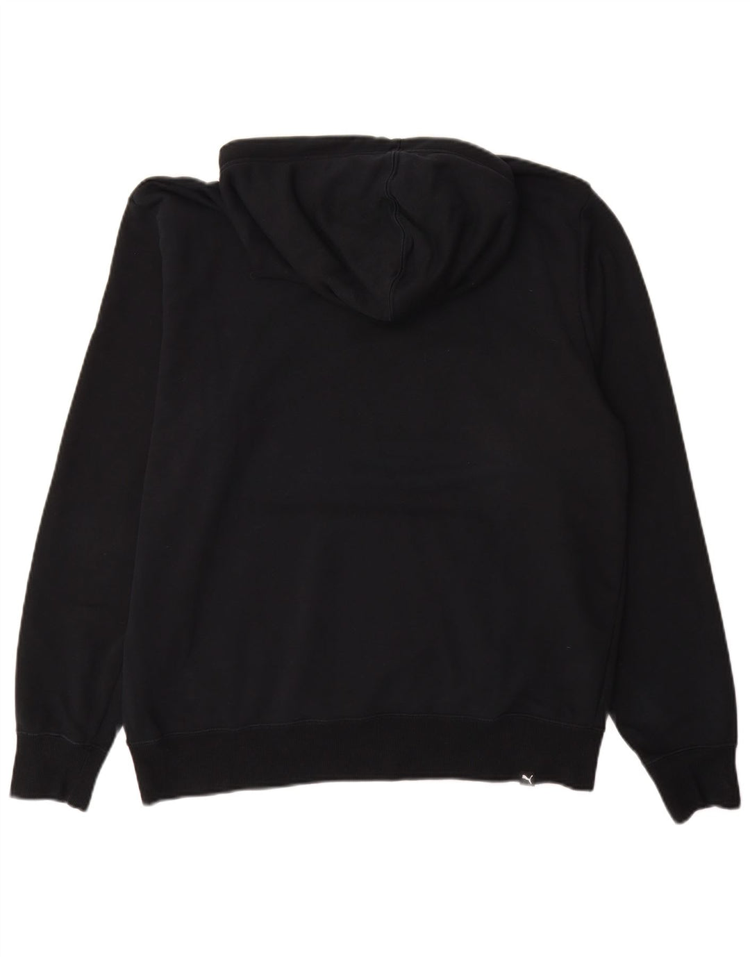 PUMA muška majica s kapuljačom s kapuljačom, veliki crni pamuk u blokovima boja