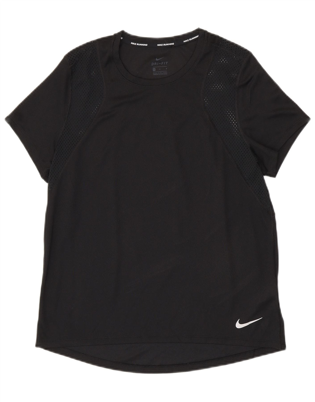 NIKE ženska majica kratkih rukava Dri Fit UK 14 srednji crni poliester