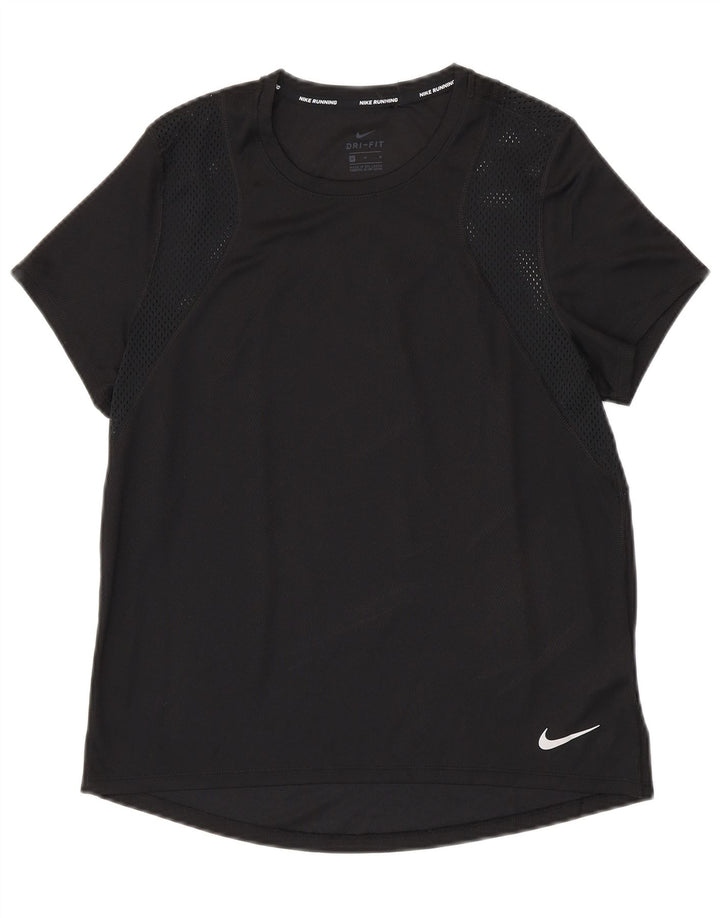 NIKE ženska majica kratkih rukava Dri Fit UK 14 srednji crni poliester