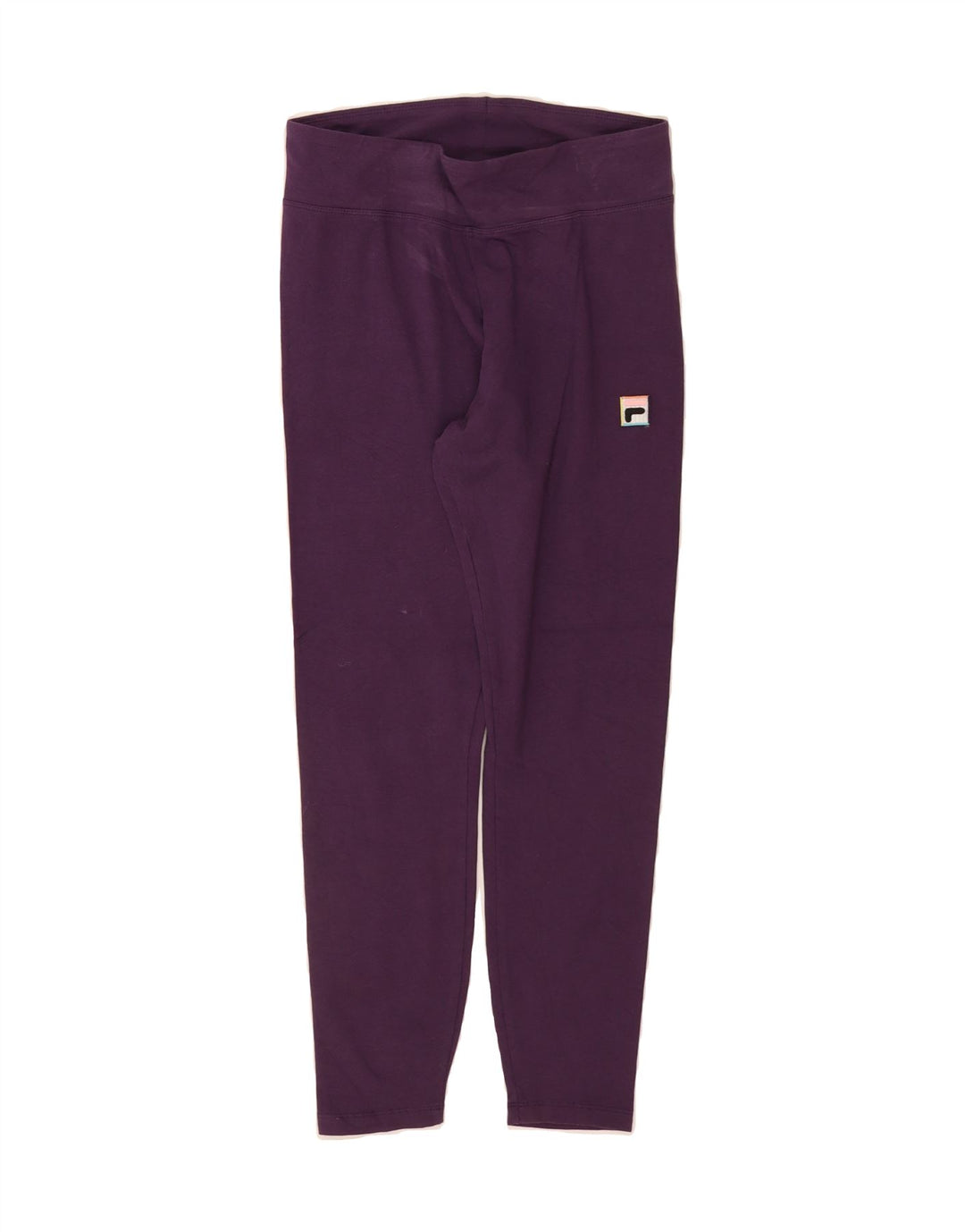 FILA Womens Crop Leggings UK 14 Medium  Purple Cotton Vintage Fila and Second-Hand Fila from Messina Hembry 
