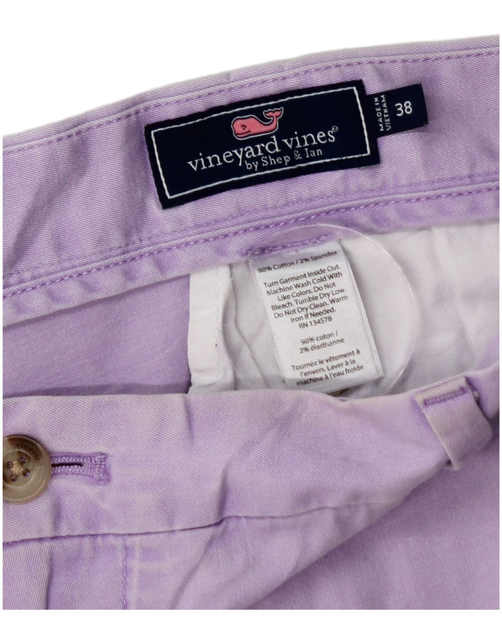 VINEYARD VINES Muške chino kratke hlače W38 XL Ljubičasti pamuk