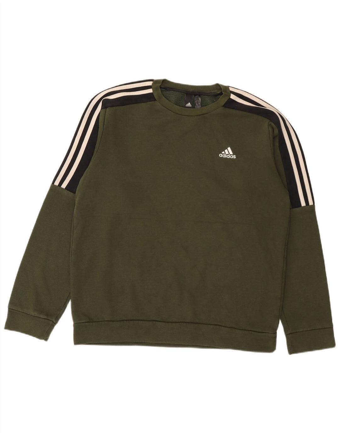 Adidas muška majica s kratkim rukavima, mali kaki pamuk