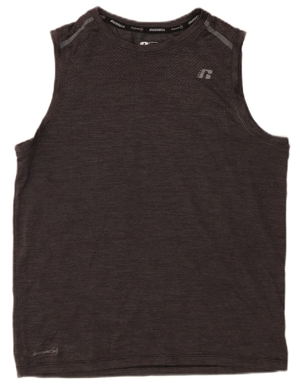 Russell atletski prsluk za dječake 14-15 godina XL sivi najlon